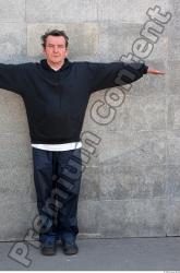 Whole Body Head Man T poses Casual Average Chubby Street photo references